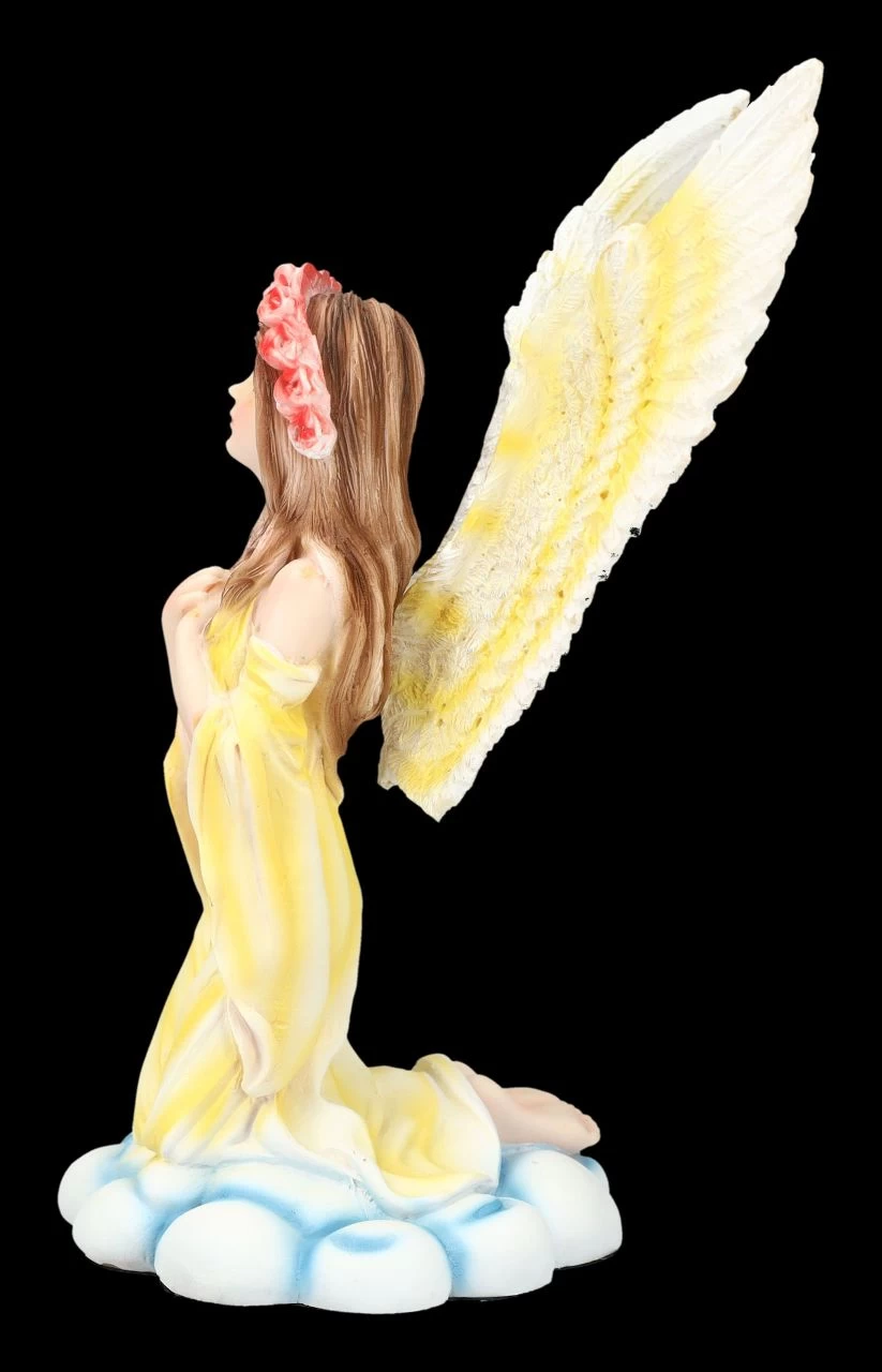 Engel Figur In Gelbem Kleid Betend 3 Engel Figur In Gelbem Kleid Betend – Bild 3
