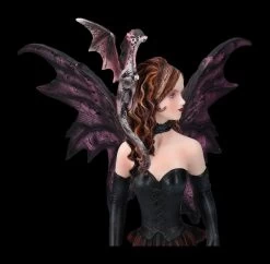 Elfen Figur - Elowen Im Gothic Look Mit Drache -Modell Und Figurengeschäft 2D FS24077 Elfen Figur Elowen im Gothic Look mit Drache 11 1280x1280