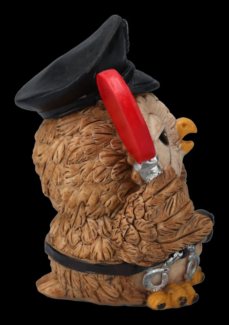 Lustige Eulen Figur - Polizist 6 Lustige Eulen Figur - Polizist – Bild 6