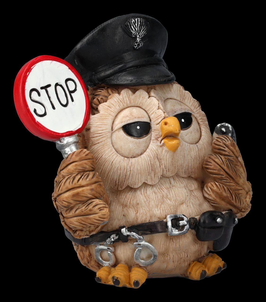 Lustige Eulen Figur - Polizist 2 Lustige Eulen Figur - Polizist – Bild 2