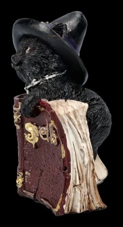 Katzen Figur Mit Zauberbuch - Kitty's Grimoire Rot -Modell Und Figurengeschäft 2D FS24120 Katzen Figur mit Zauberbuch Kittys Grimoire rot 2 1280x1280