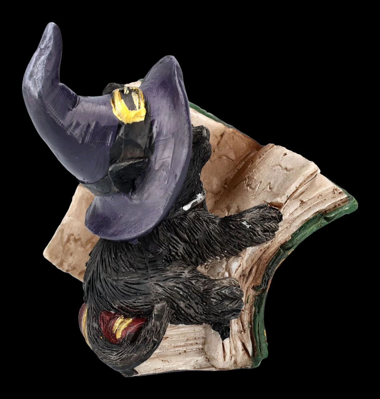 Katzen Figur Mit Zauberbuch - Kitty's Grimoire Grün 5 Katzen Figur Mit Zauberbuch - Kitty's Grimoire Grün – Bild 5