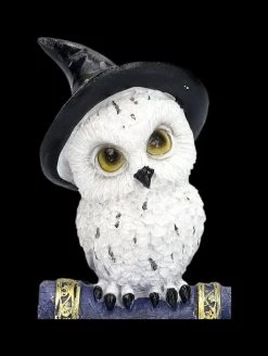 Schneeeulen Figur Mit Zauberbuch - Blau -Modell Und Figurengeschäft 2D FS24128 Schneeeulen Figur mit Zauberbuch blau 7 1280x1280