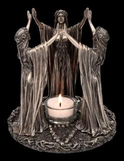 Teelichthalter - Dreifach Göttin Wicca Zeremonie