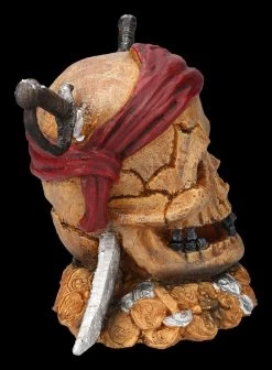 Aquarium Figur - Totenkopf Pirat Mit Säbeln -Modell Und Figurengeschäft 2D FS24148 Aquarium Figur Pirat mit Sabeln 5 1280x1280