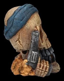 Aquarium Figur - Totenkopf Pirat Mit Pistole -Modell Und Figurengeschäft 2D FS24150 Aquarium Figur Pirat mit Pistole 4 1280x1280