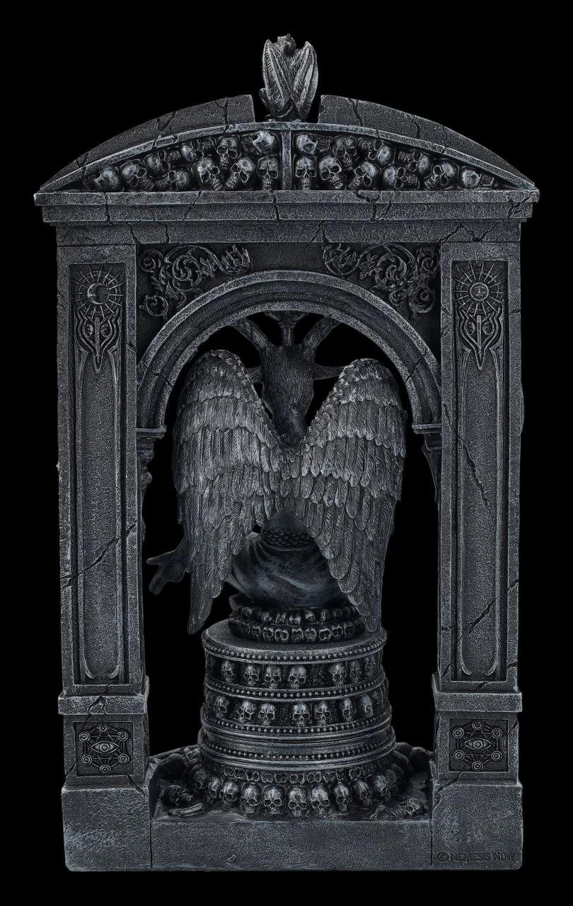Baphomet Figur Mit Tempel 4 Baphomet Figur Mit Tempel – Bild 4