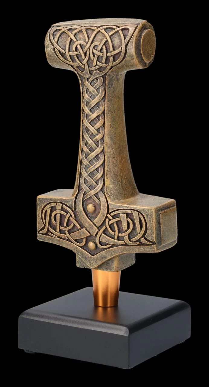 Bierhahngriff - Thors Hammer Bronzefarben 6 Bierhahngriff - Thors Hammer Bronzefarben – Bild 6