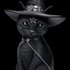 NEMESIS NOW Okkulte Katzenfigur Mit Hexenhut - Purrah Groß
