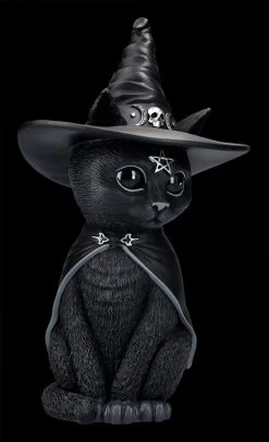 NEMESIS NOW Okkulte Katzenfigur Mit Hexenhut - Purrah Groß -Modell Und Figurengeschäft 2D FS24224 Okkulte Katzenfigur mit Hexenhut Purrah gross 6 1280x1280