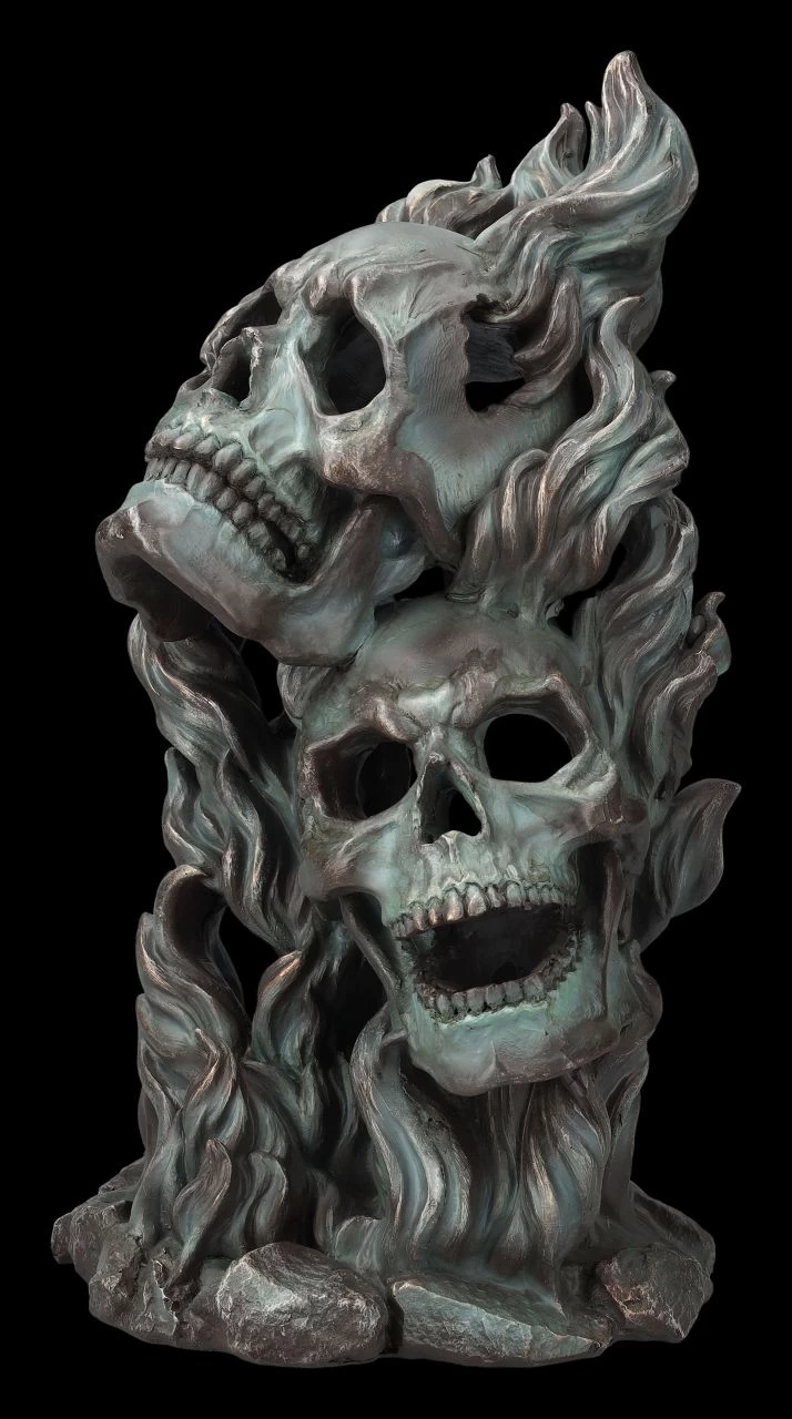 Totenkopf Skulptur - Comedy And Tragedy 2 Totenkopf Skulptur - Comedy And Tragedy – Bild 2