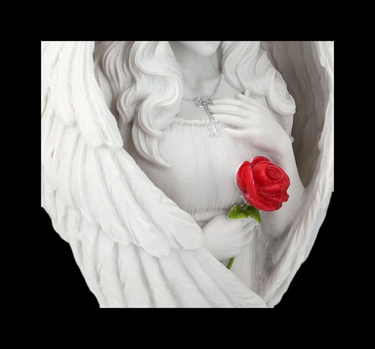 Engelfigur - Angel Blessing Mit Rose Klein 8 Engelfigur - Angel Blessing Mit Rose Klein – Bild 8