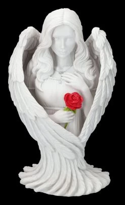 Engelfigur - Angel Blessing Mit Rose Groß