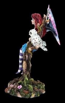 Elfen Figur Sitzt Auf Ast Mit Eule -Modell Und Figurengeschäft 2D FS24289 Elfen Figur sitzt auf Ast mit Eule 3 1280x1280