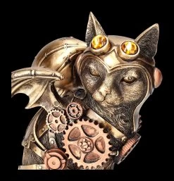 Katzen Figur - Steampunk Kitty -Modell Und Figurengeschäft 2D FS24368 Katzen Figur Steampunk Kitty 7 1280x1280