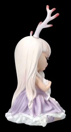 Kleine Feen Figur Mit Geweih Und Katze -Modell Und Figurengeschäft 2D FS24415 Kleine Fee mit Geweih und Katze 4 1280x1280
