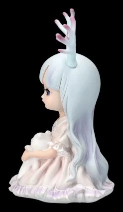 Kleine Feen Figur Mit Geweih Und Kuscheltier -Modell Und Figurengeschäft 2D FS24416 Kleine Fee mit Geweih und Kuscheltier 2 1280x1280