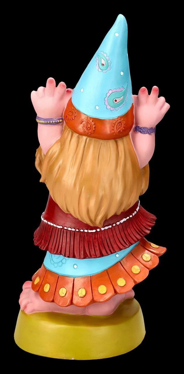 Gartenzwerg Figur - Hippie Lady Groovy 5 Gartenzwerg Figur - Hippie Lady Groovy – Bild 5