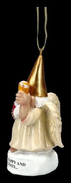 Christbaumschmuck - Gartenzwerg Engel Mit Bier -Modell Und Figurengeschäft 2D FS24481 Christbaumschmuck Gartenzwerg Engel mit Bier 2 1280x1280