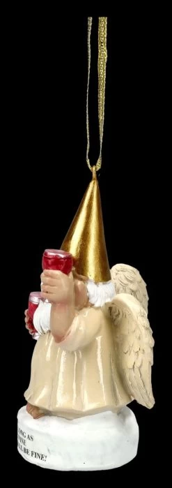 Christbaumschmuck - Gartenzwerg Engel Mit Wein 11 Christbaumschmuck - Gartenzwerg Engel Mit Wein -Modell Und Figurengeschäft 2D FS24482 Christbaumschmuck Gartenzwerg Engel mit Wein 2 1280x1280