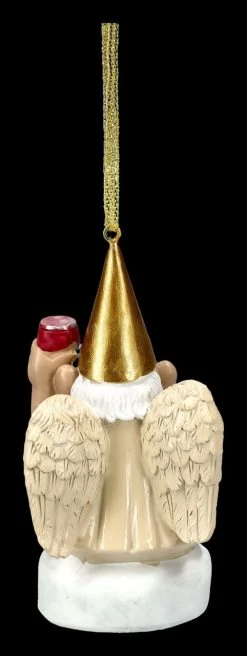 Christbaumschmuck - Gartenzwerg Engel Mit Wein 12 Christbaumschmuck - Gartenzwerg Engel Mit Wein -Modell Und Figurengeschäft 2D FS24482 Christbaumschmuck Gartenzwerg Engel mit Wein 3 1280x1280