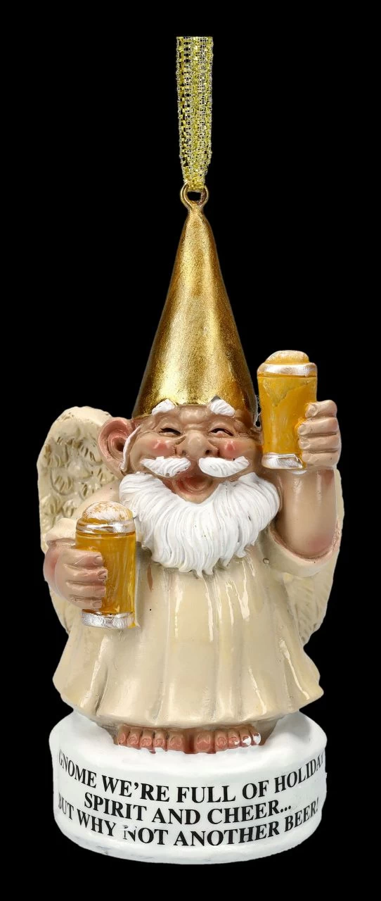 Christbaumschmuck - Gartenzwerg Engel Prost 2 Christbaumschmuck - Gartenzwerg Engel Prost – Bild 2