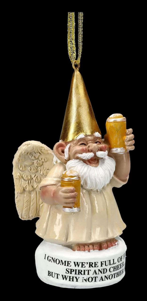 Christbaumschmuck - Gartenzwerg Engel Prost 3 Christbaumschmuck - Gartenzwerg Engel Prost – Bild 3