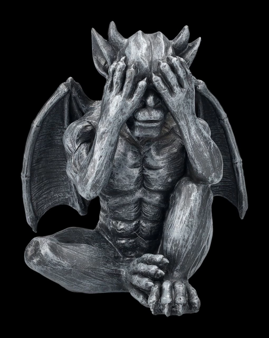 Gargoyle Figuren Sitzend - Nichts Böses 5 Gargoyle Figuren Sitzend - Nichts Böses – Bild 5
