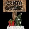 Elfen Und Pixie Schild - Santa Stop Here