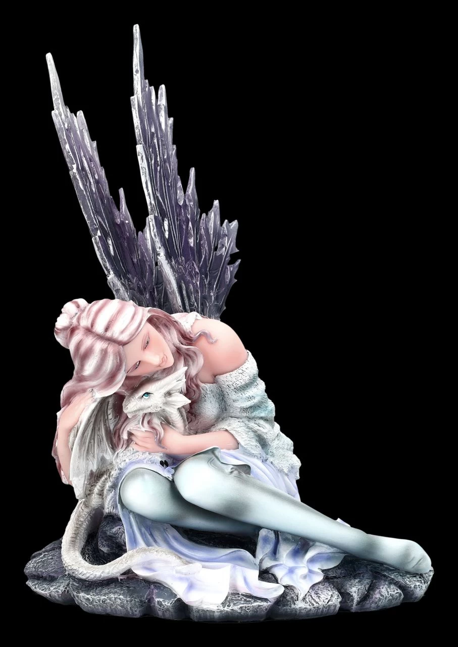 Elfen Figur - Winterliche Crystalia Mit Drache 2 Elfen Figur - Winterliche Crystalia Mit Drache – Bild 2