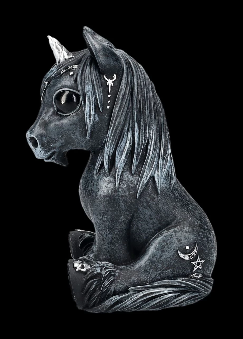 NEMESIS NOW Einhorn Figur Schwarz - Culticorn 4 NEMESIS NOW Einhorn Figur Schwarz - Culticorn – Bild 4