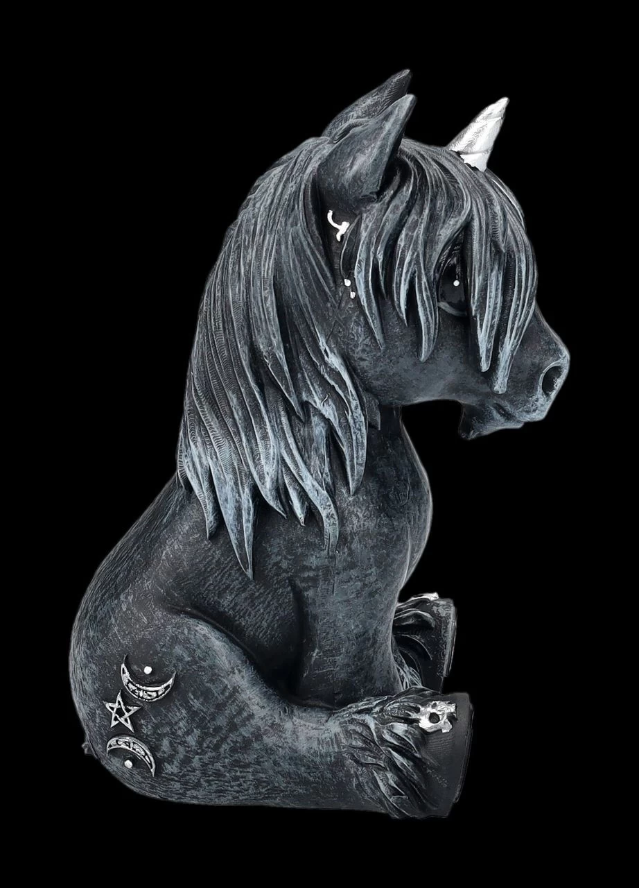 NEMESIS NOW Einhorn Figur Schwarz - Culticorn 6 NEMESIS NOW Einhorn Figur Schwarz - Culticorn – Bild 6