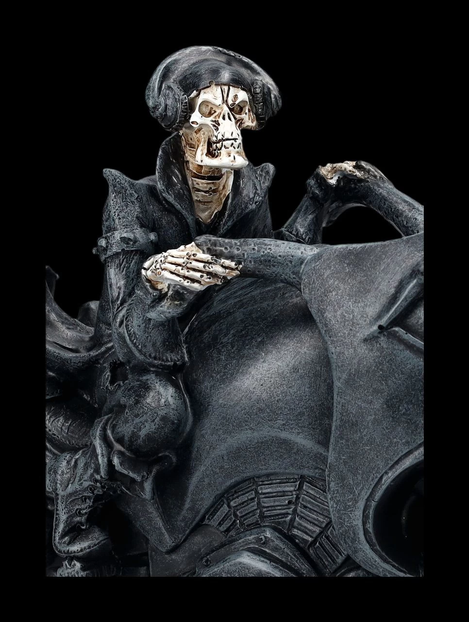 Skelett Figur Motorrad - Rebel Rider Schwarz 7 Skelett Figur Motorrad - Rebel Rider Schwarz – Bild 7