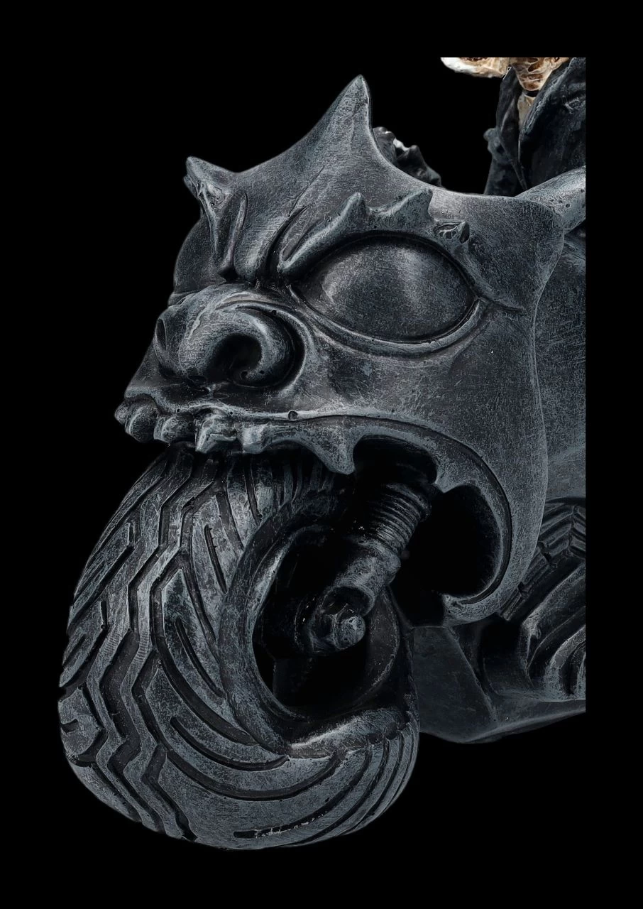 Skelett Figur Motorrad - Rebel Rider Schwarz 8 Skelett Figur Motorrad - Rebel Rider Schwarz – Bild 8