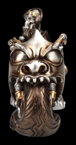 Skelett Figur Motorrad - Rebel Rider Bronzefarben -Modell Und Figurengeschäft 2D FS24717 Skelett Figur Motorrad Rebel Rider bronzefarben 2 1280x1280