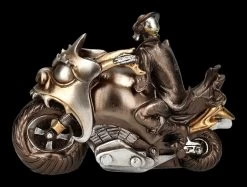 Skelett Figur Motorrad - Rebel Rider Bronzefarben -Modell Und Figurengeschäft 2D FS24717 Skelett Figur Motorrad Rebel Rider bronzefarben 3 1280x1280