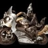 Skelett Figur Motorrad - Ride Or Die Bronzefarben