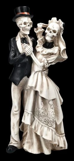 Skelett Figur - Lachendes Brautpaar