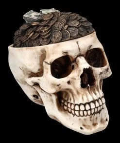 Totenkopf Schatulle - Geld Deckel