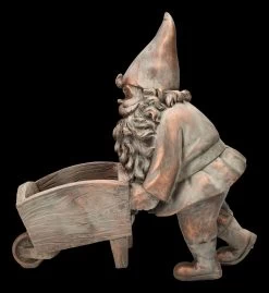 Gartenzwerg Figur Mit Schubkarren Pflanztopf -Modell Und Figurengeschäft 2D FS24757 Gartenzwerg Figur mit Schubkarren Pflanztopf 2 1280x1280