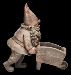 Gartenzwerg Figur Mit Schubkarren Pflanztopf -Modell Und Figurengeschäft 2D FS24757 Gartenzwerg Figur mit Schubkarren Pflanztopf 4 1280x1280
