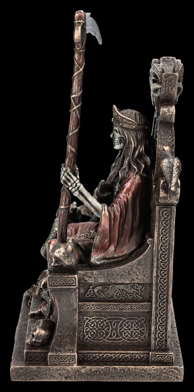 Hel Figur - Germanische Göttin Des Todes Auf Thron 3 Hel Figur - Germanische Göttin Des Todes Auf Thron – Bild 3