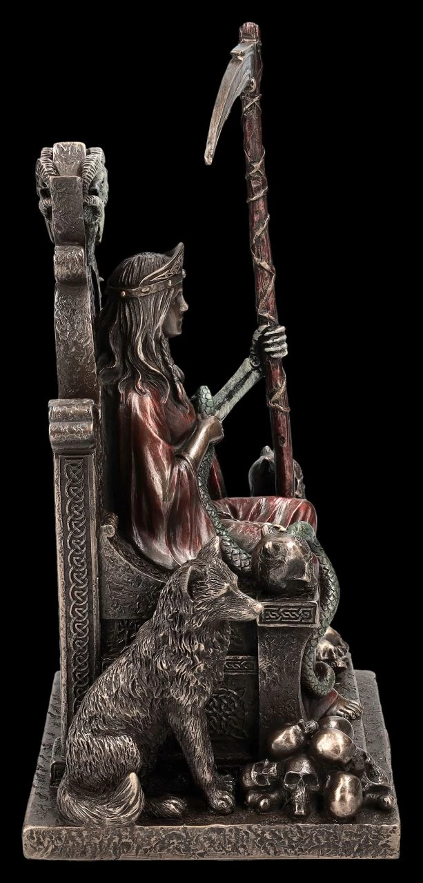 Hel Figur - Germanische Göttin Des Todes Auf Thron 5 Hel Figur - Germanische Göttin Des Todes Auf Thron – Bild 5