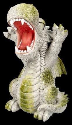 Gartenfigur Drache Streckt Sich - Guten Morgen