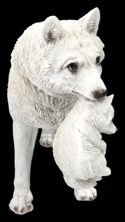 Wolf Figur - Mutter Trägt Kind -Modell Und Figurengeschäft 2D FS24896 Wolf Figur Mutter tr gt Kind 4 1280x1280