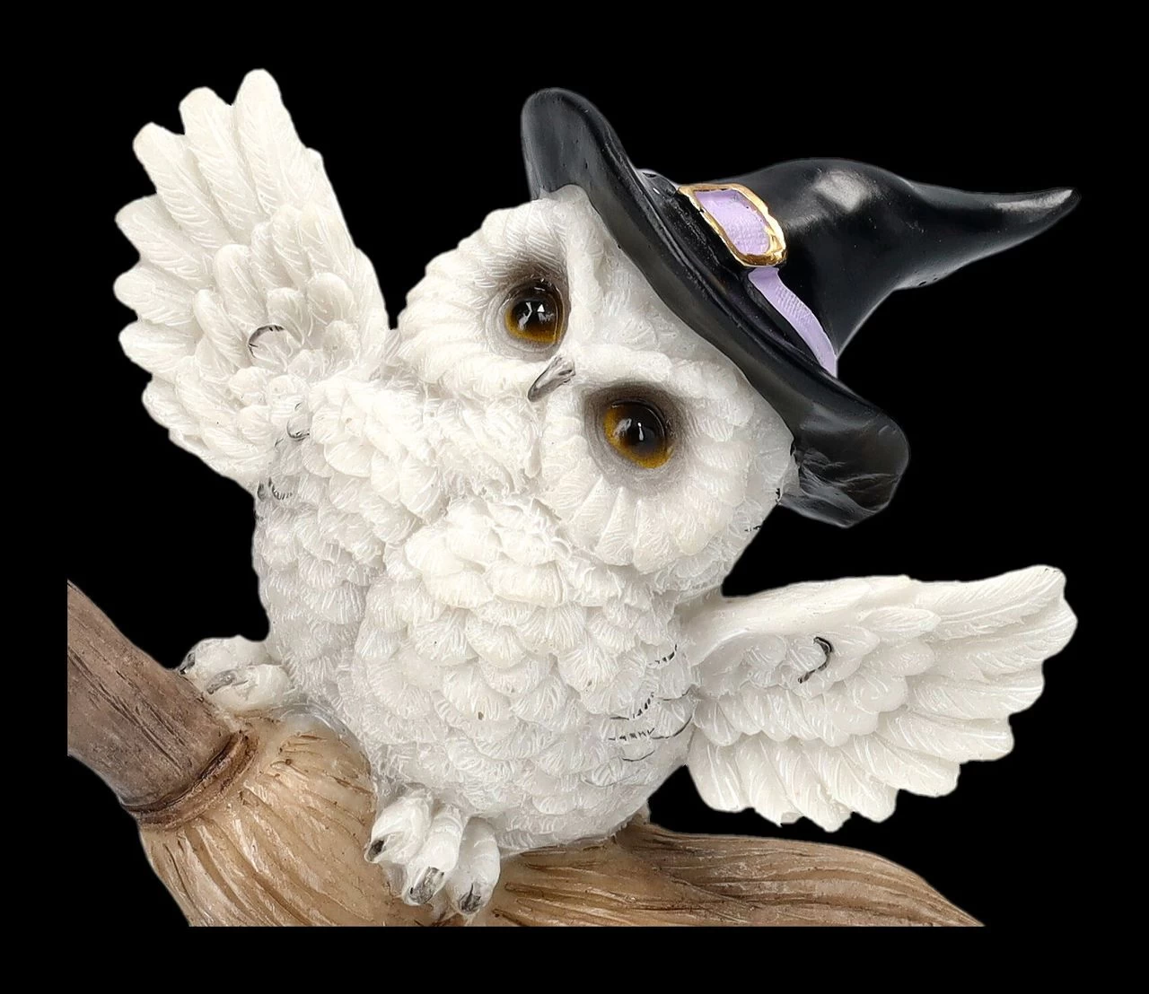 Eulen Figur Reitet Auf Hexenbesen 7 Eulen Figur Reitet Auf Hexenbesen – Bild 7