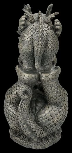 Gartenfigur Drache Mit Kind - Mommy -Modell Und Figurengeschäft 2D FS25026 Gartenfigur Drache mit Kind Mommy 3 1280x1280