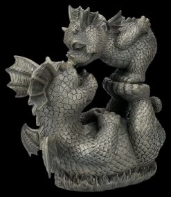 Gartenfigur Drache Mit Kind - Mommy -Modell Und Figurengeschäft 2D FS25026 Gartenfigur Drache mit Kind Mommy 6 1280x1280