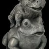 Garten Figur - Drachen Baby Reitet Auf Frosch