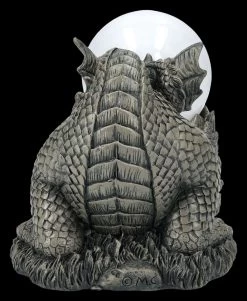 Garten Figur - Drache Spielt Mit Solarlampe -Modell Und Figurengeschäft 2D FS25031 Garten Figur Drache spielt mit Solarlampe 2 1280x1280